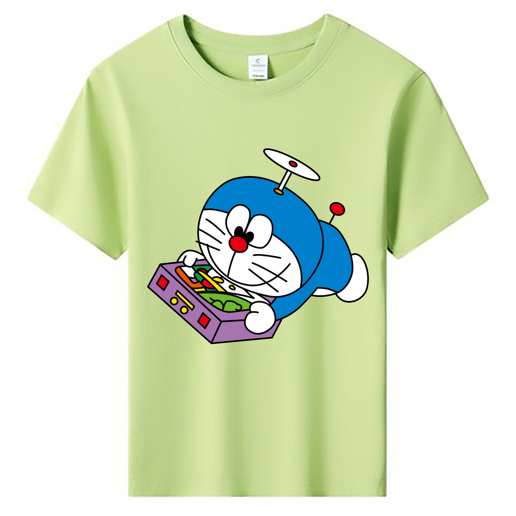 （画像用） ドラえもん Doraemon 綿100％キッズTシャツ（フロントプリント）